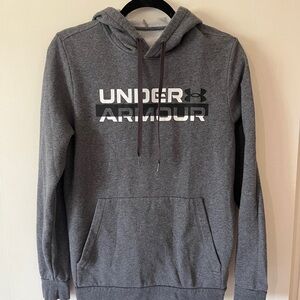 Under Armour Gray Sweatshirt Casual Cotton Blend